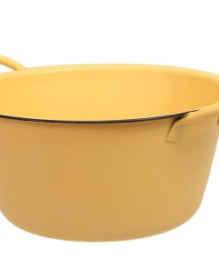 CIOTOLA IN METALLO GIALLA CON MANICI CM 26X12