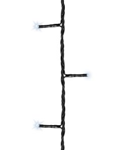 FILO DI LUCI PER ALBERO A LED FREDDO CALDO 360 LED 27MT CAVO NERO