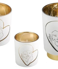 BOMBONIERA COPPIA CUORE LUCE MODELLO A SCELTA: CANDELA, LUCE CON LED