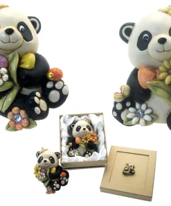 Bomboniere  SALVADANAIO PANDA GRANDE CON  SCATOLA