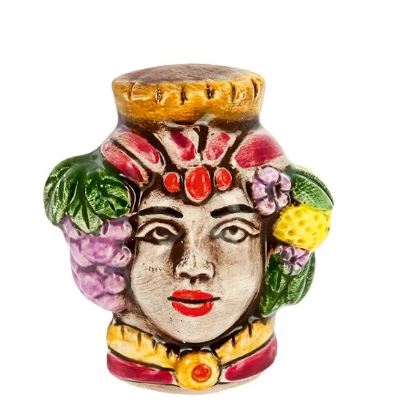 Bomboniere Magnete in ceramica Nicarè modello a scelta: Testa di moro, Coffa, Fico d’india, Ruota, Bummulu - immagine 7