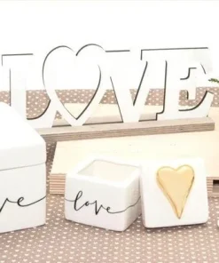 Bomboniere SCATOLA LOVE porcellana modello a scelta