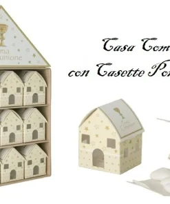 Bomboniere Casa Espositore con Casette Comunione Portaconfetti